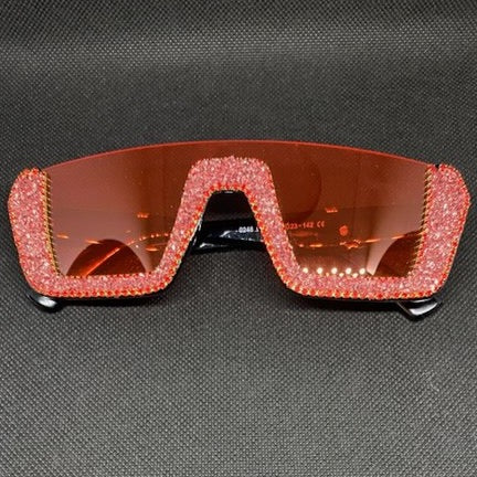 Red Rhinestone Shades