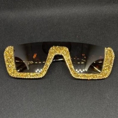 Brown & Gold Rhinestone Shades