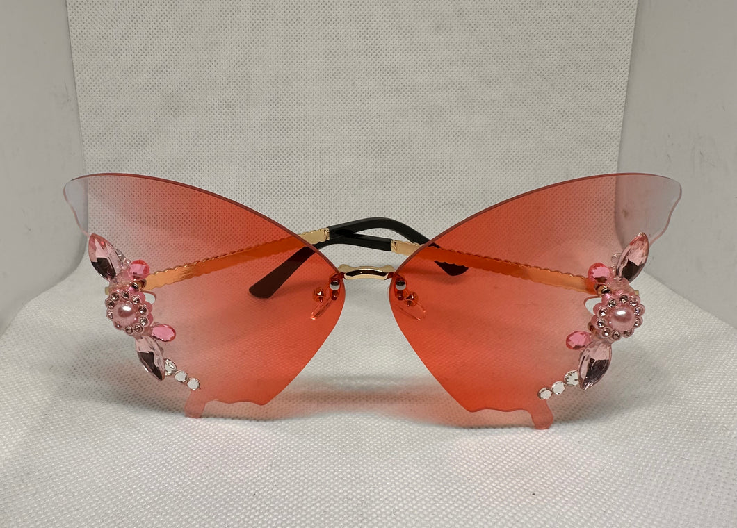 Pink Butterfly Shape